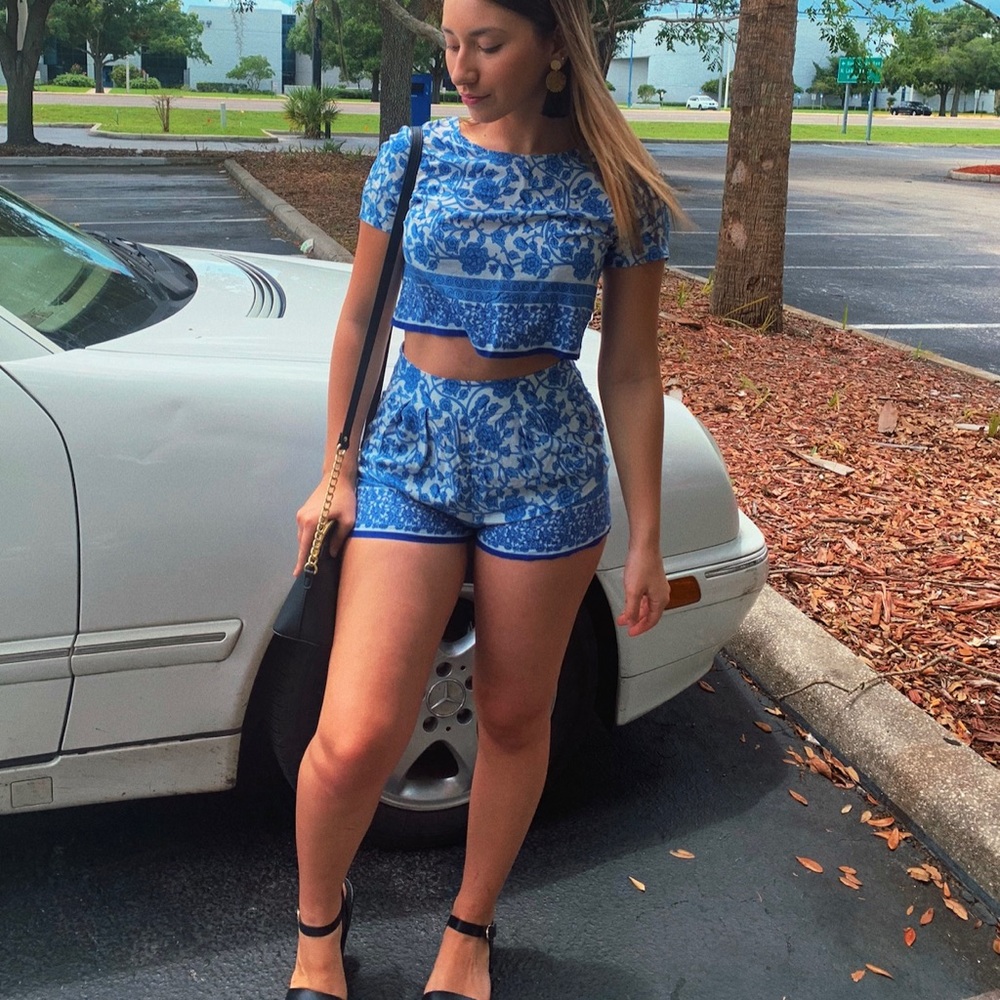 two piece (short sleeve and shorts)